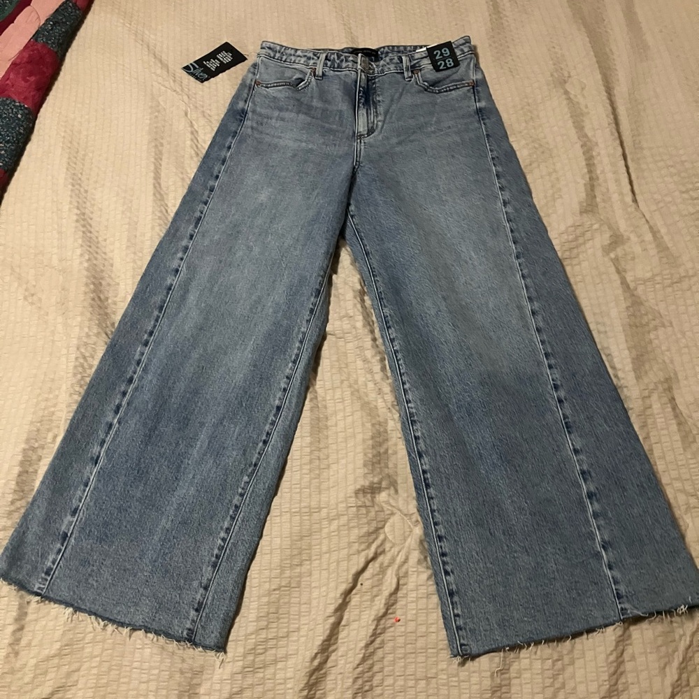 Silver Isbister Wide Leg High Rise Jean